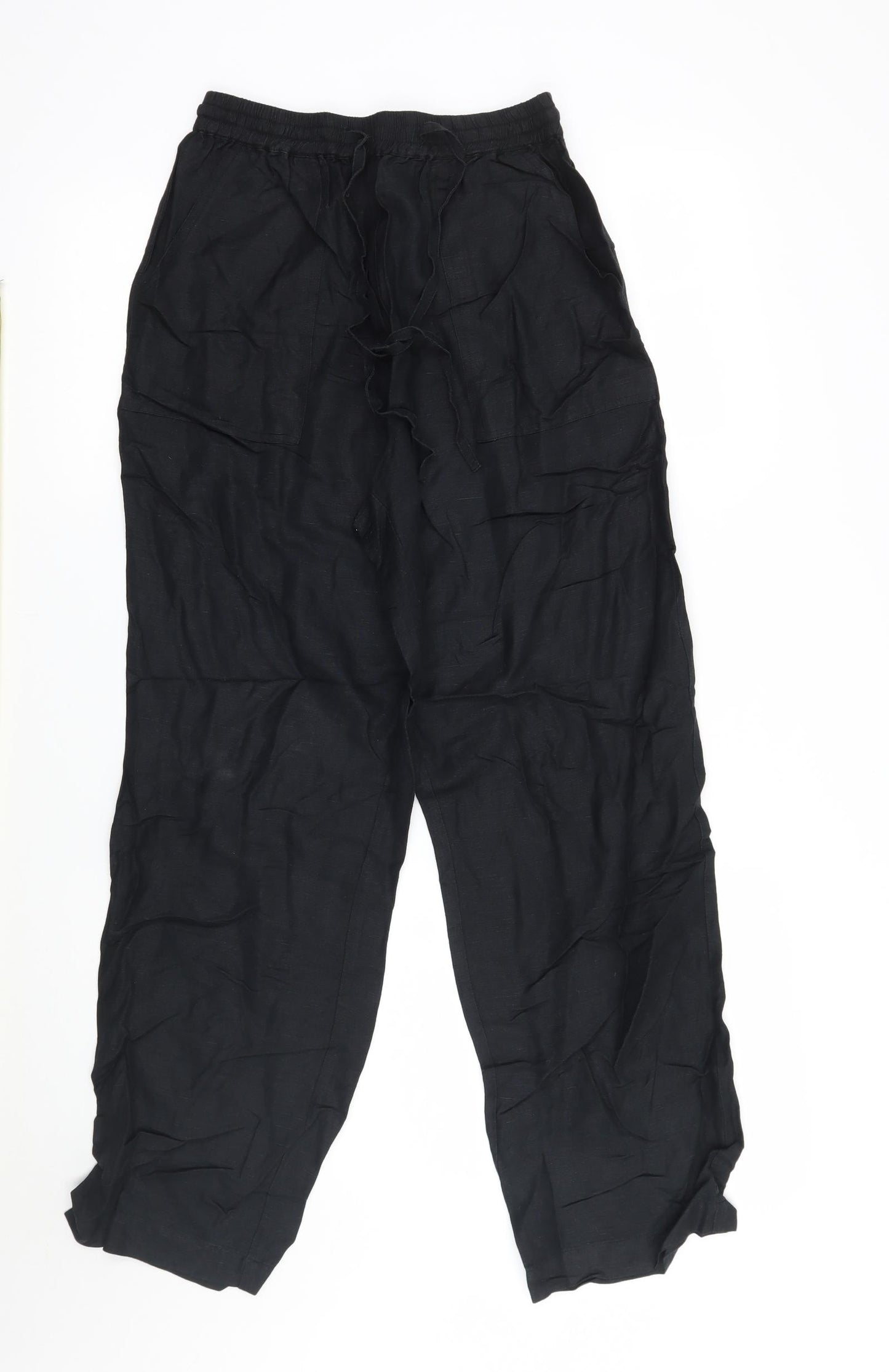 Preworn Womens Black   Trousers  Size 12 L26 in