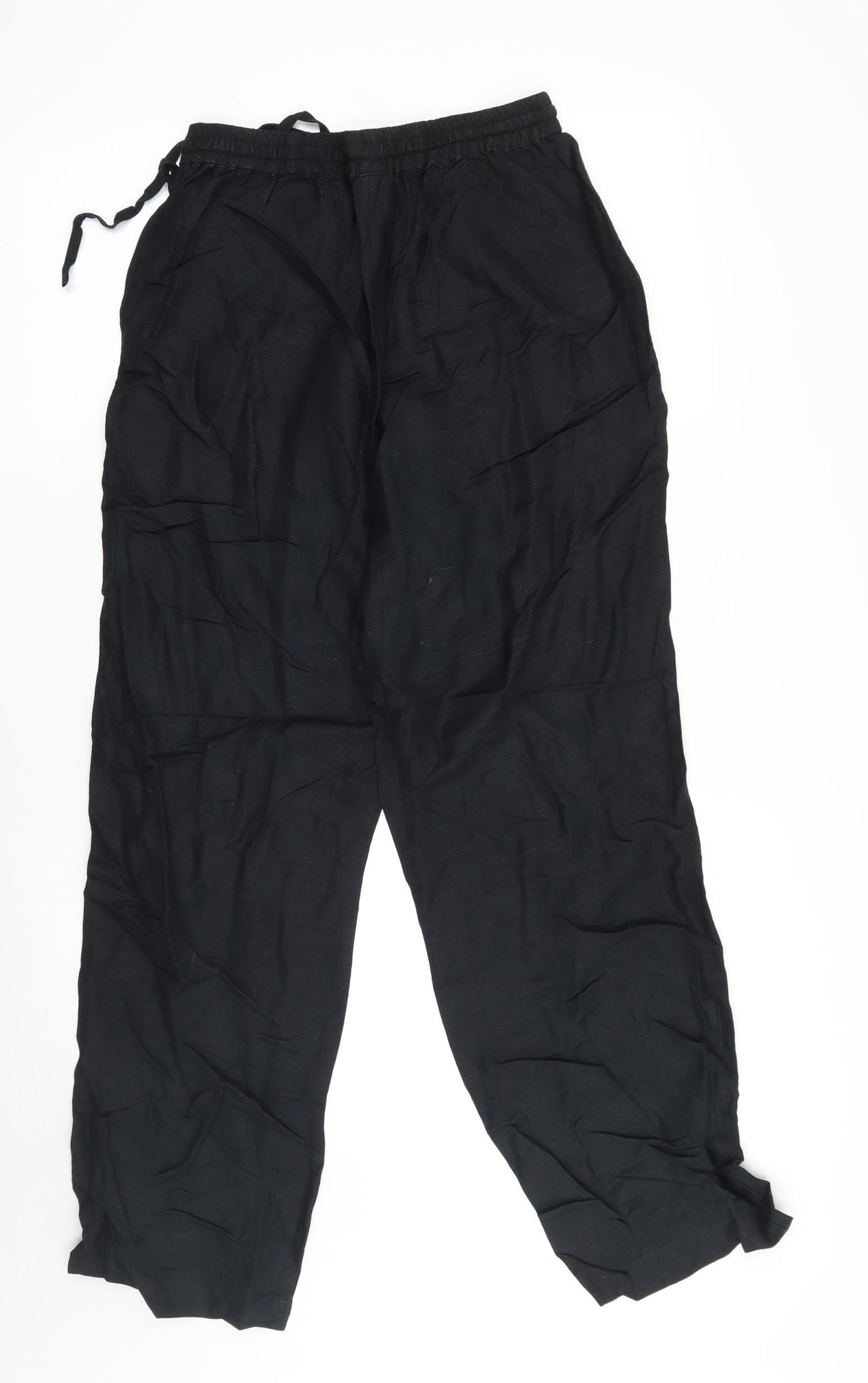 Preworn Womens Black   Trousers  Size 12 L26 in