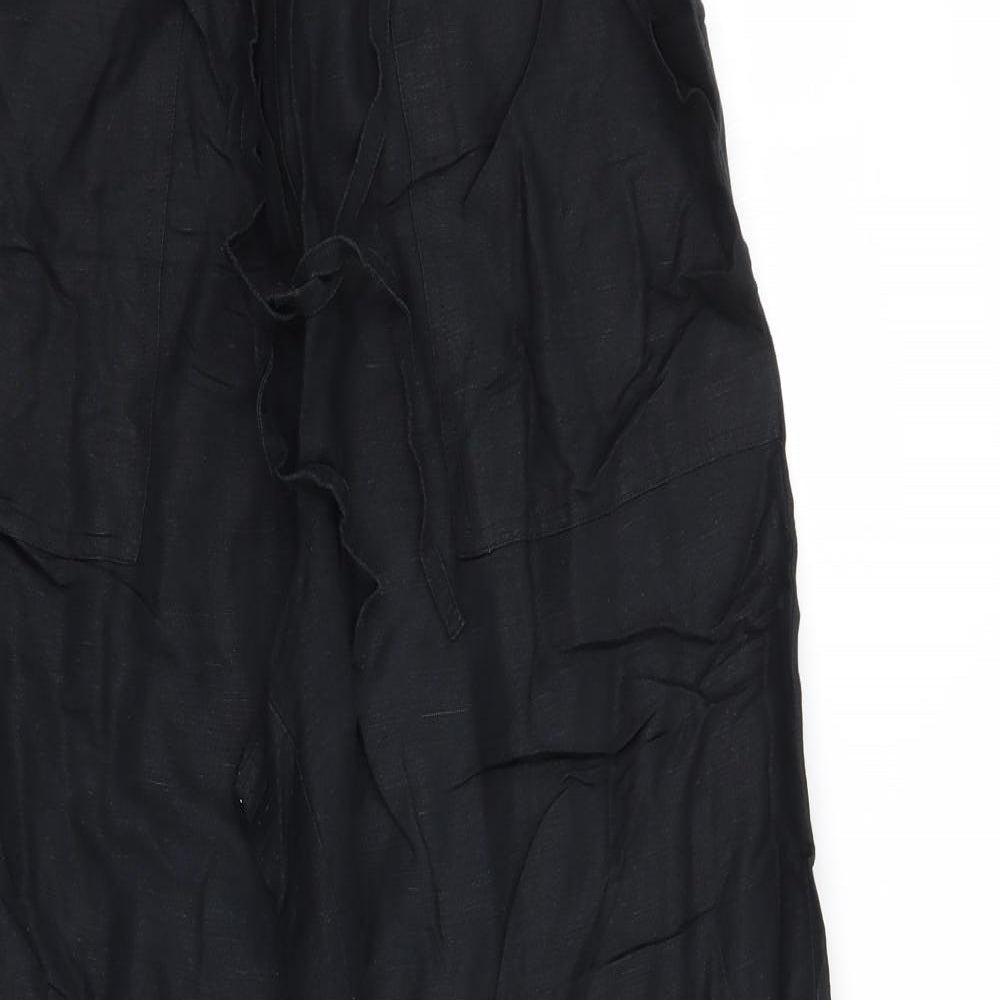Preworn Womens Black   Trousers  Size 12 L26 in