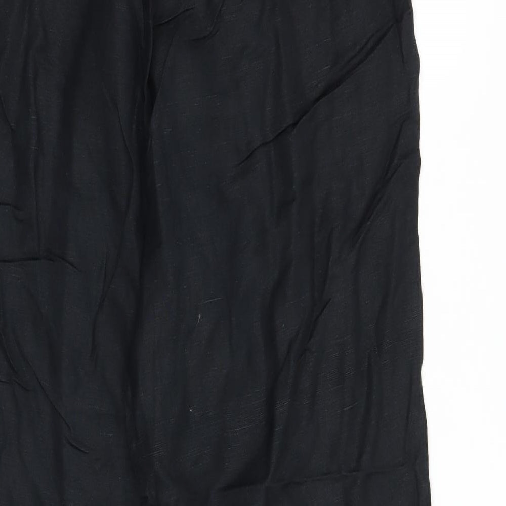Preworn Womens Black   Trousers  Size 12 L26 in