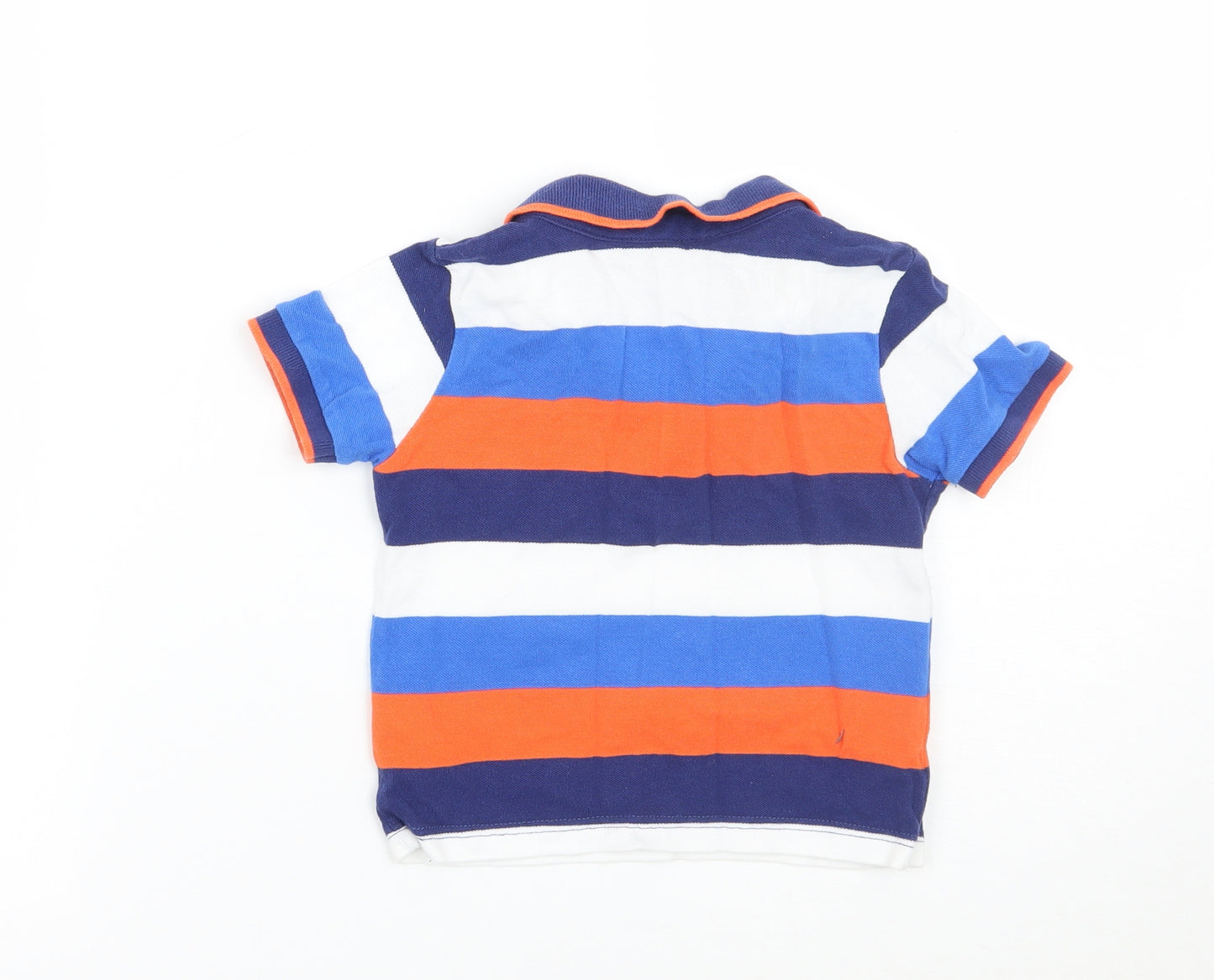 George Boys White Striped  Basic Polo Size 2 Years