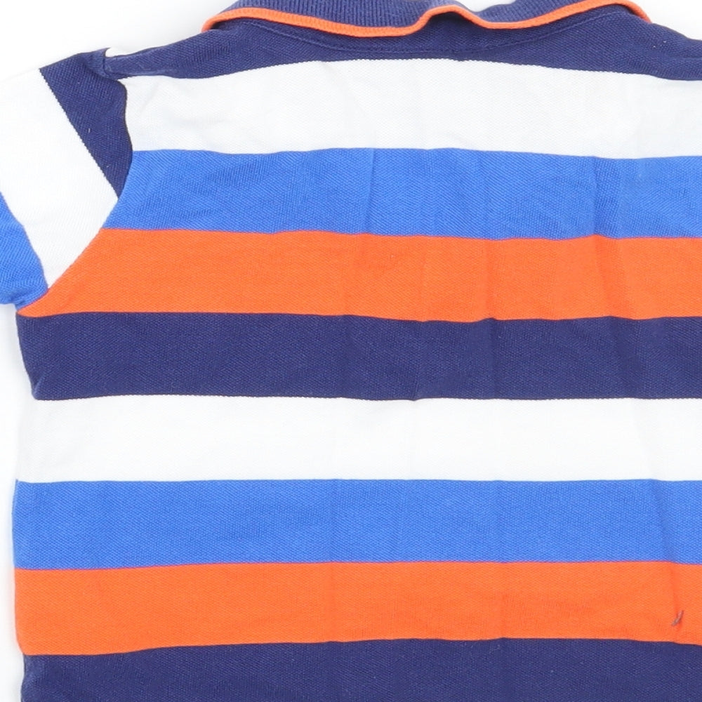 George Boys White Striped  Basic Polo Size 2 Years