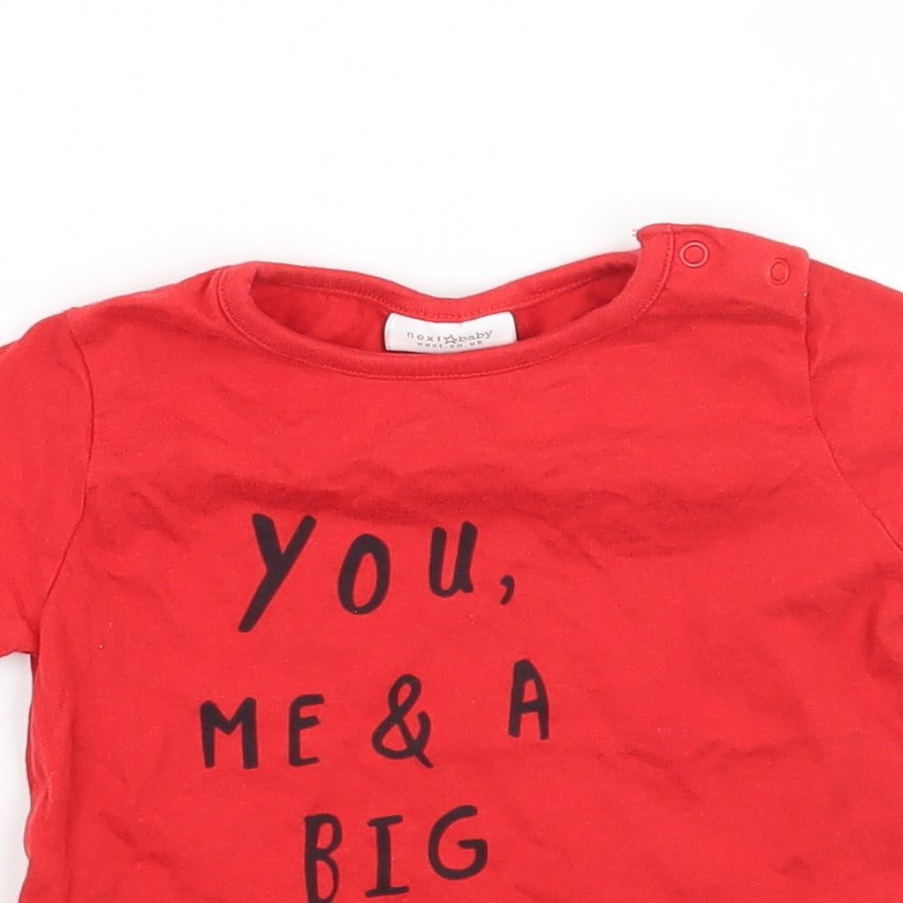 NEXT Baby Red   Basic T-Shirt Size 9-12 Months