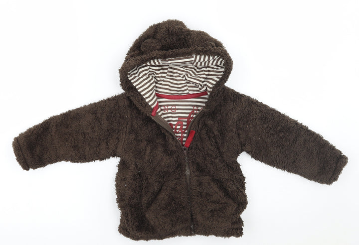 Marks and Spencer Baby Brown   Jacket Coatigan Size 18-24 Months