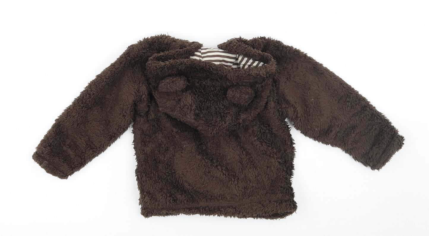Marks and Spencer Baby Brown   Jacket Coatigan Size 18-24 Months