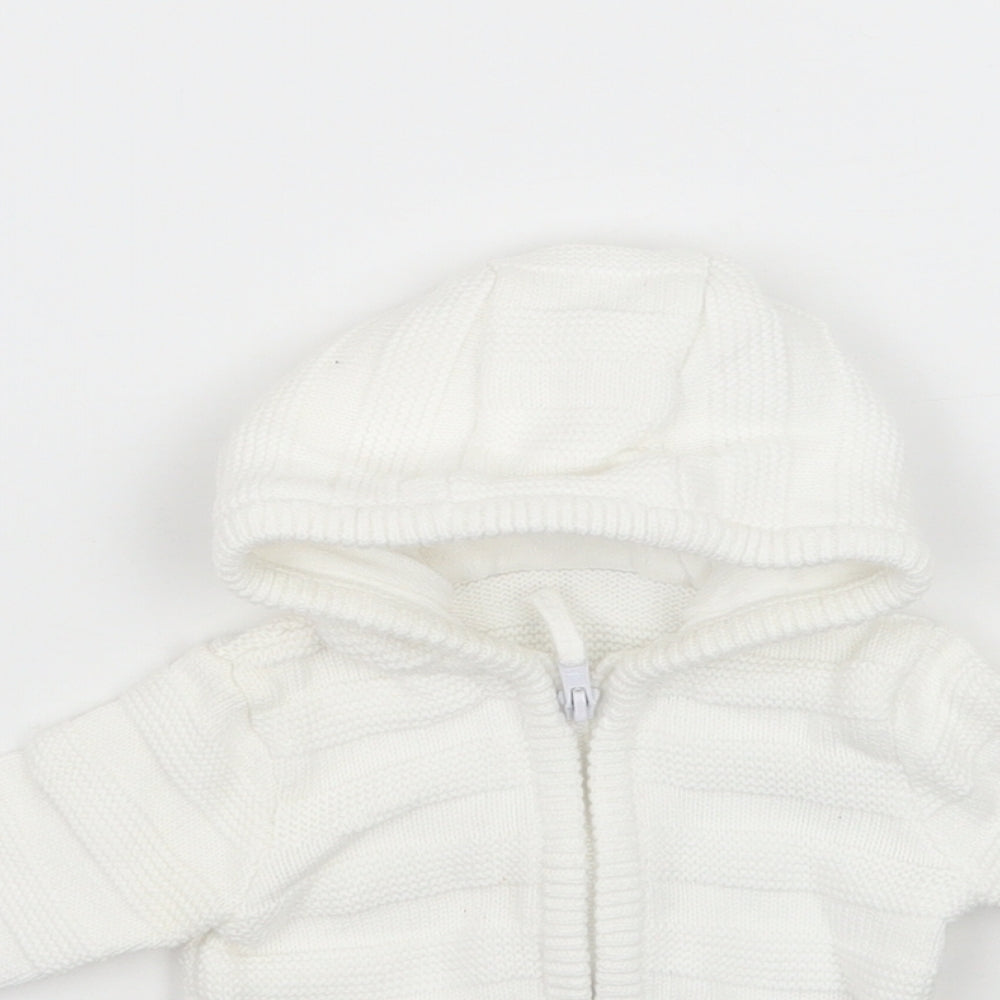 Mothercare Baby White   Jacket Coatigan Size Newborn