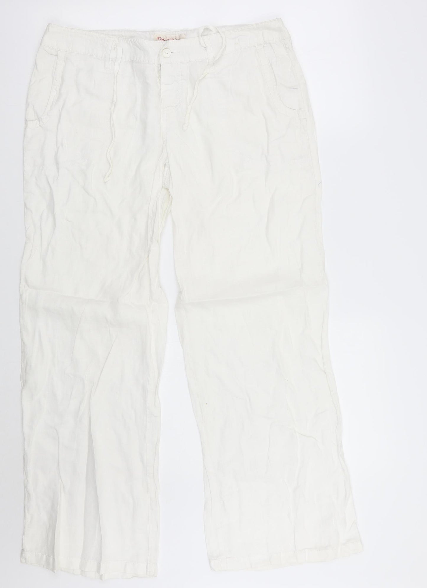 Miss Selfridge Womens White   Trousers  Size 12 L28 in