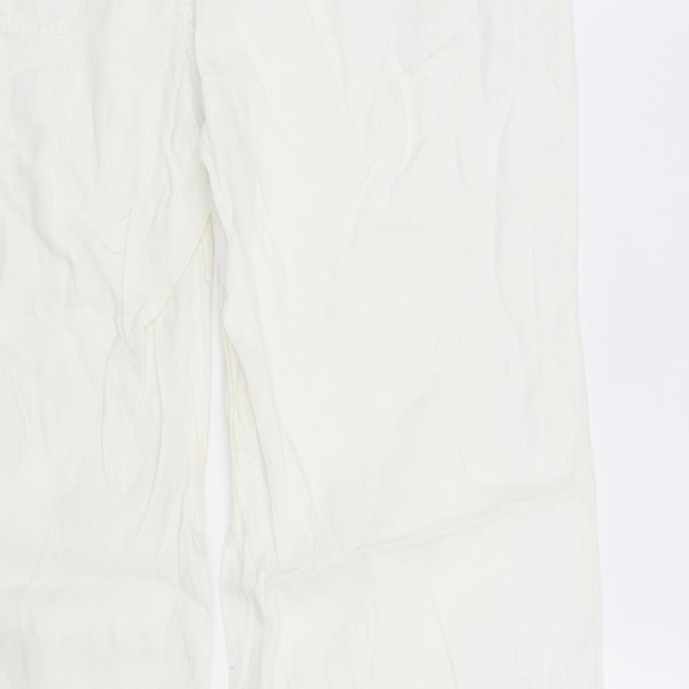 Miss Selfridge Womens White   Trousers  Size 12 L28 in