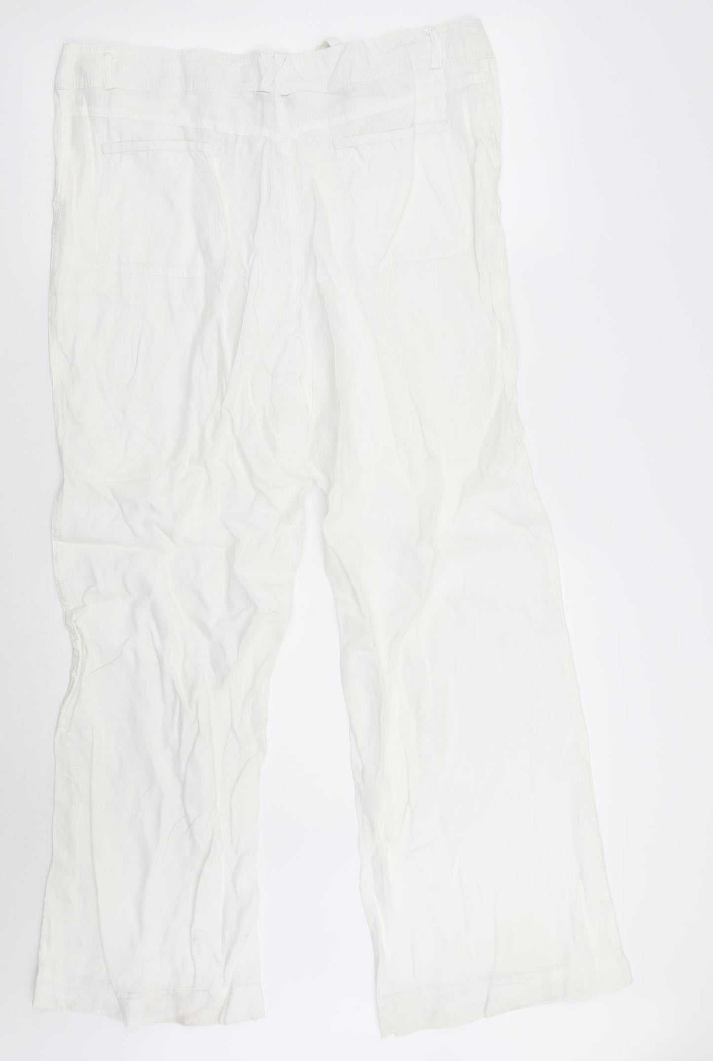 Primark Womens White   Trousers  Size 16 L30 in