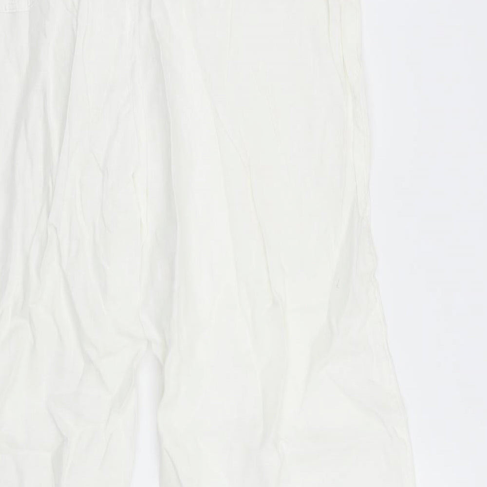 Primark Womens White   Trousers  Size 16 L30 in