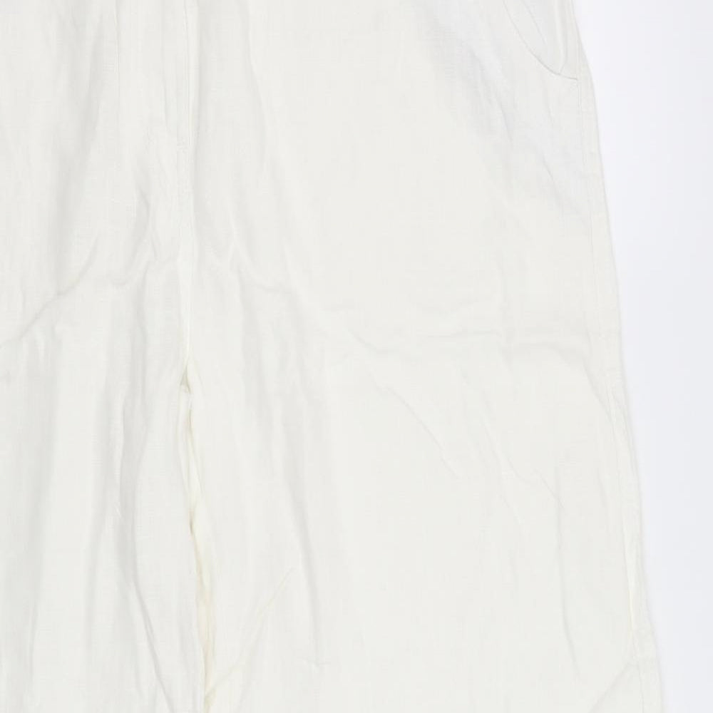 George Womens White   Trousers  Size 16 L29 in
