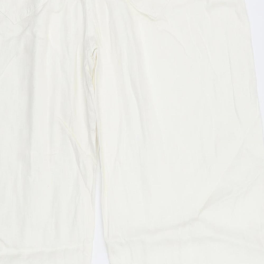 George Womens White   Trousers  Size 16 L29 in