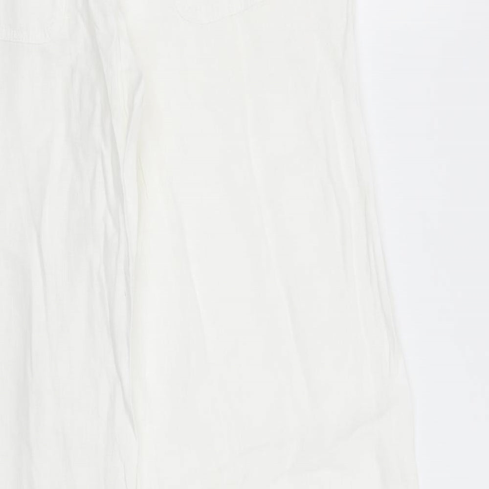 Primark Womens White   Trousers  Size 8 L29 in
