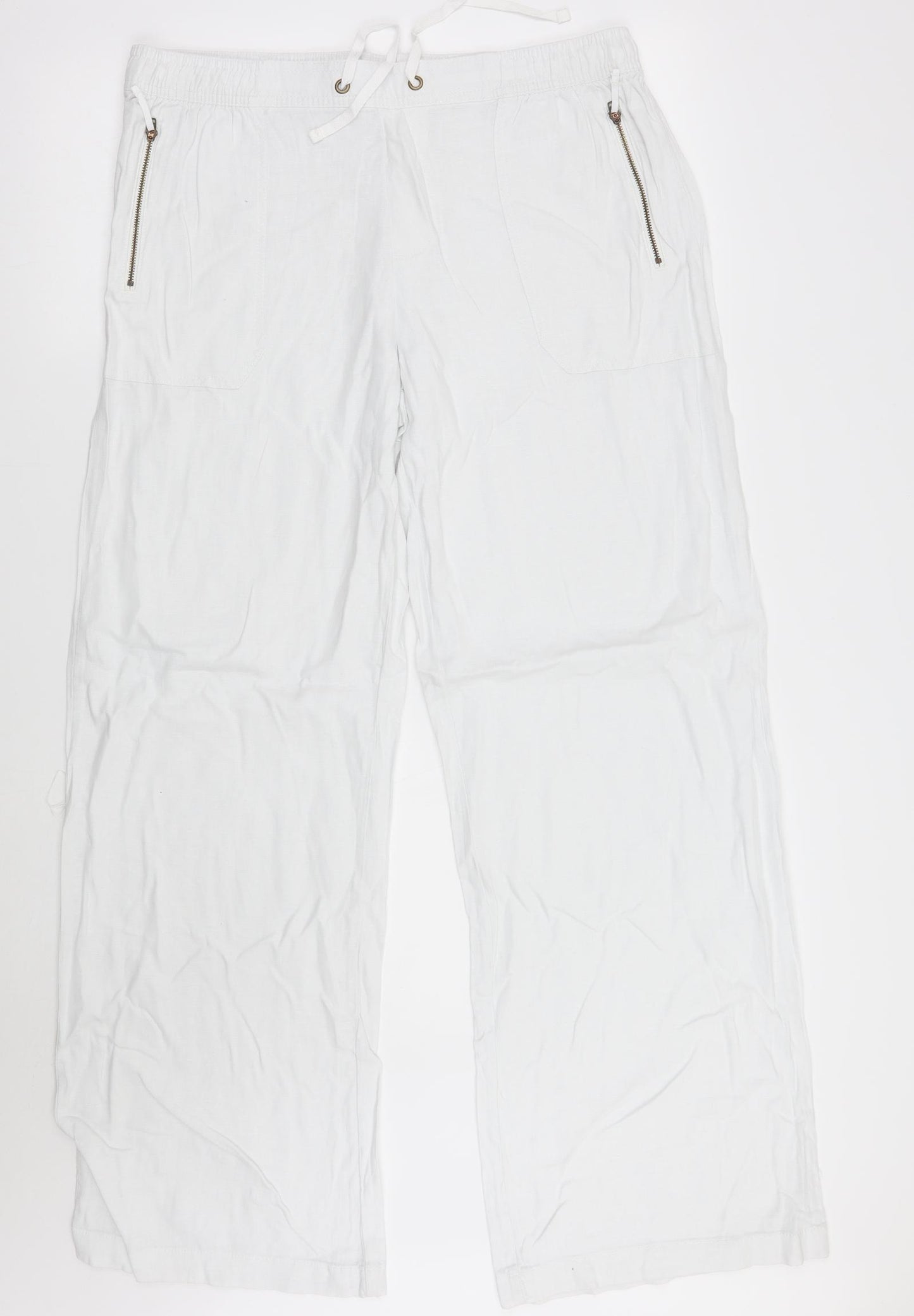 TU Womens White   Trousers  Size 16 L30 in