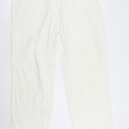Canda Womens White   Trousers  Size 18 L30 in
