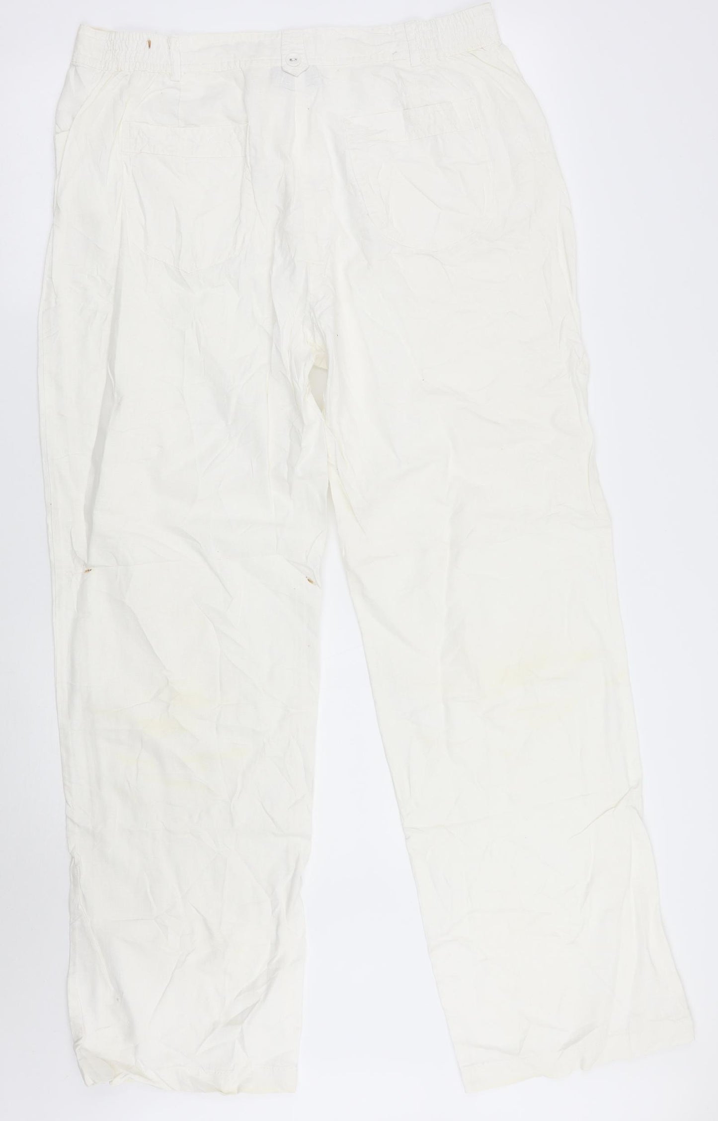 Canda Womens White   Trousers  Size 18 L30 in