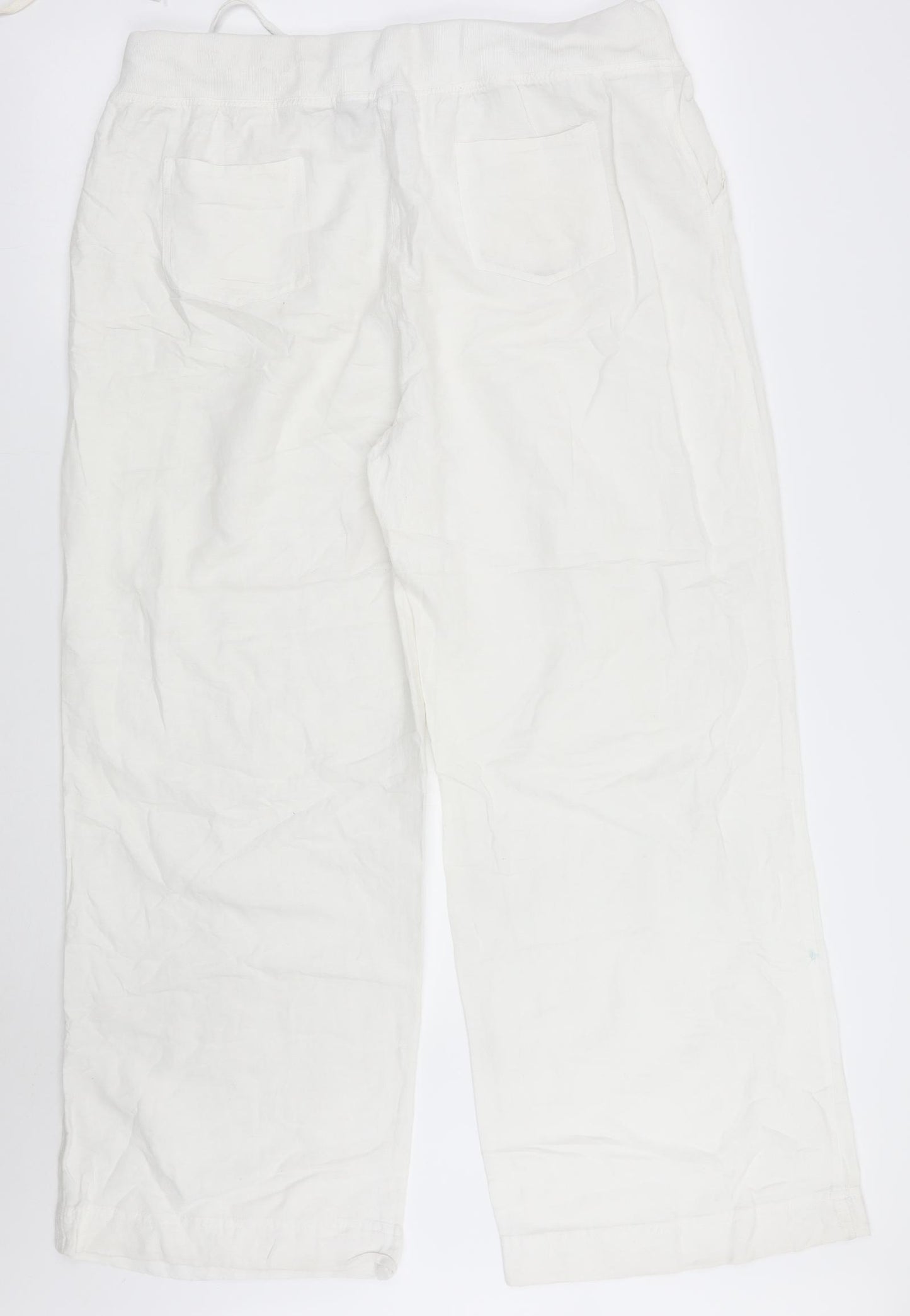 Casule Womens White   Trousers  Size 18 L28 in