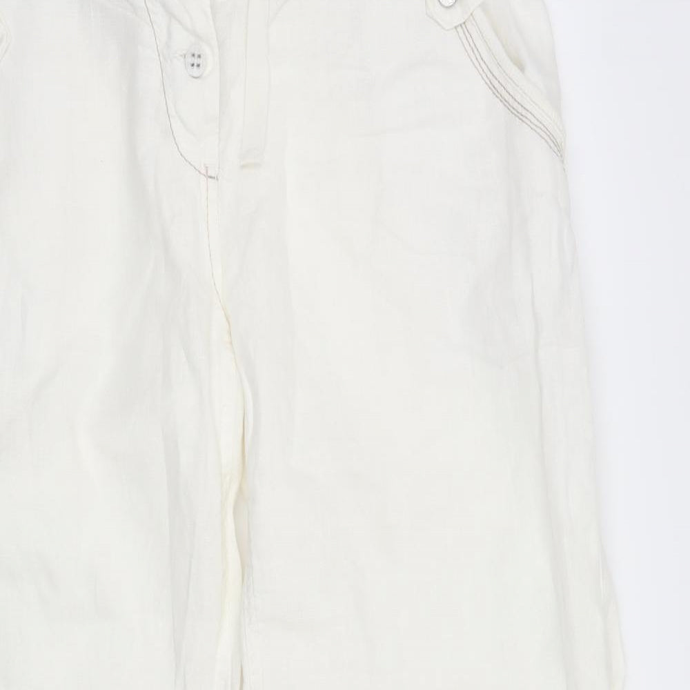 River Island Womens White   Trousers  Size 16 L28 in
