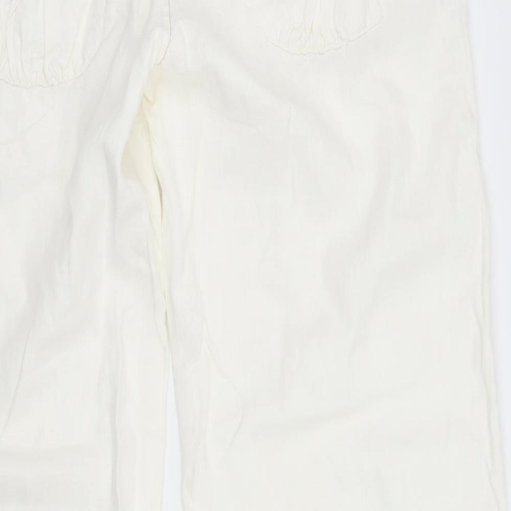 River Island Womens White   Trousers  Size 16 L28 in