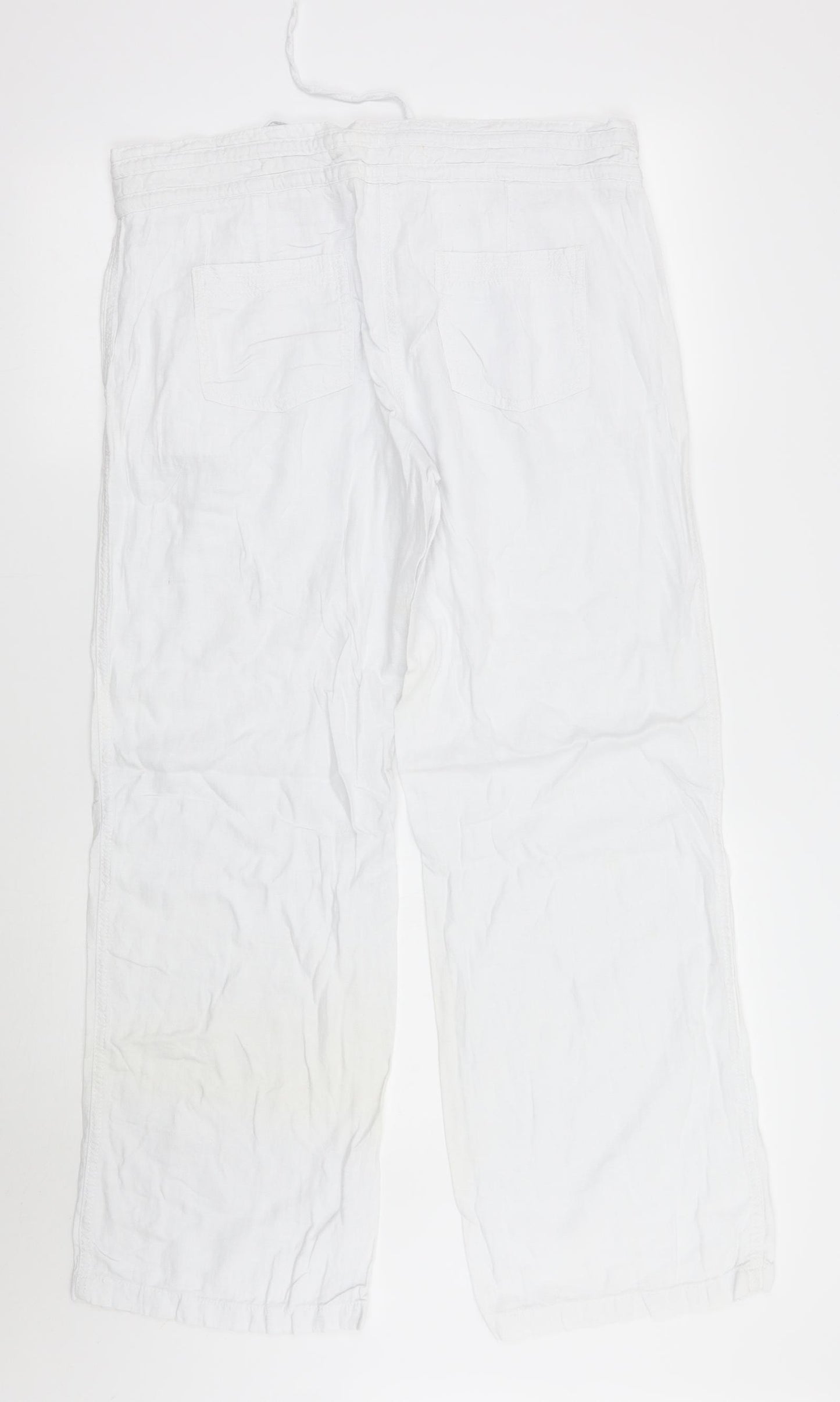 NEXT Womens White   Trousers  Size 14 L30 in