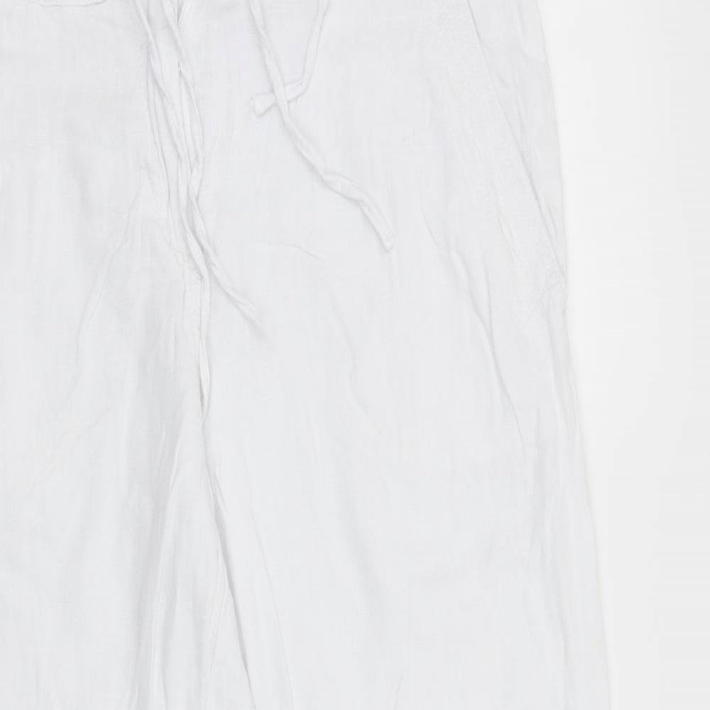 NEXT Womens White   Trousers  Size 14 L30 in