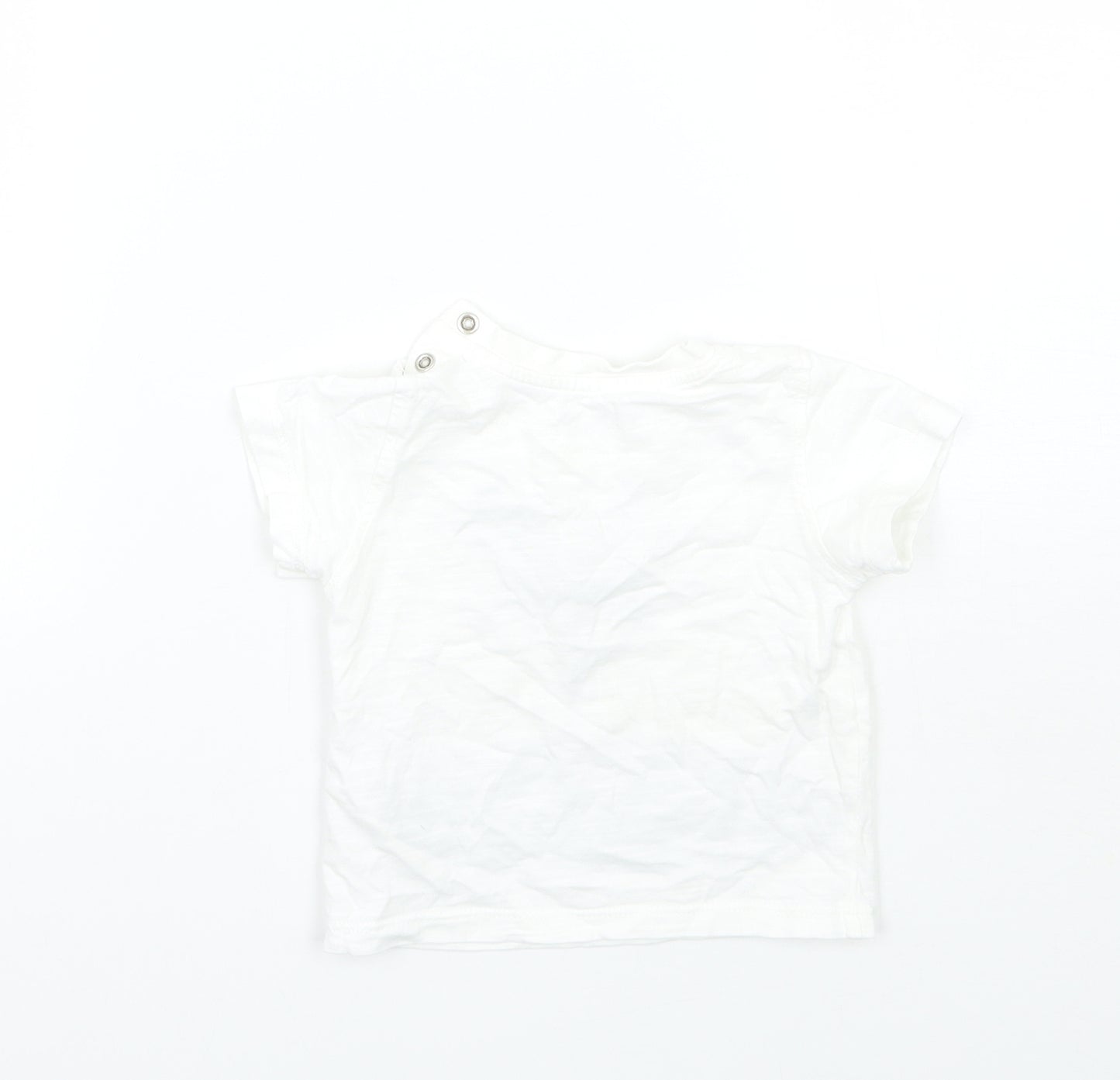 Marks and Spencer Boys White   Basic T-Shirt Size 0-3 Months