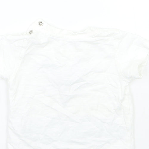 Marks and Spencer Boys White   Basic T-Shirt Size 0-3 Months
