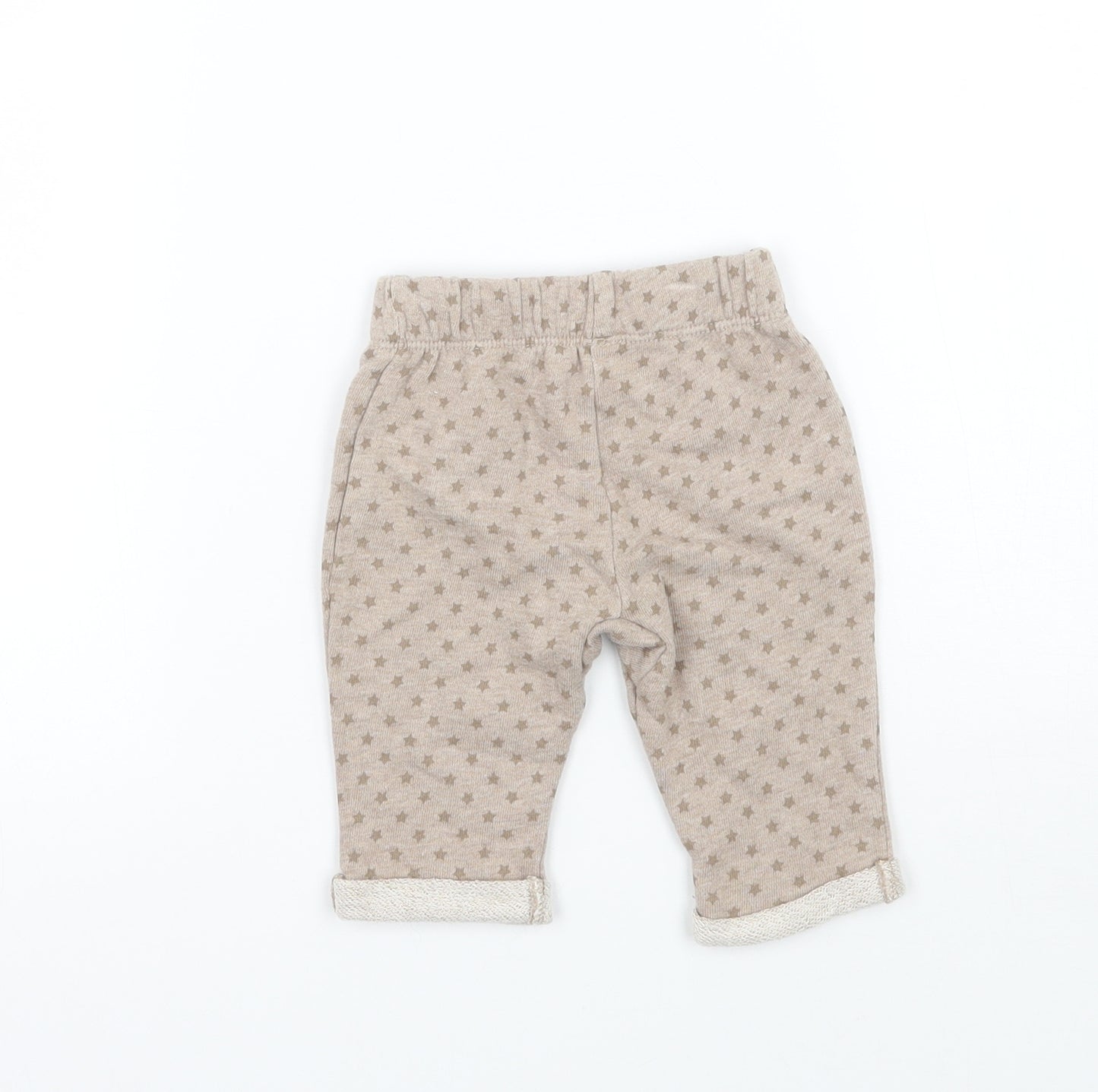 TU Boys Brown Geometric  Sweatpants Trousers Size 0-3 Months