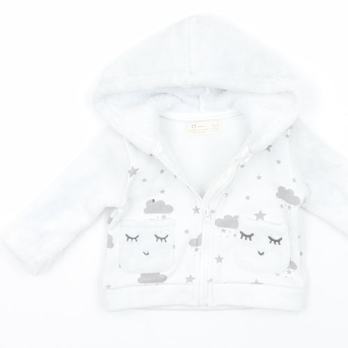 Zy Baby Grey Geometric  Jacket Coatigan Size 0-3 Months