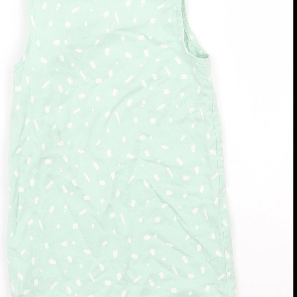NEXT Girls Green Polka Dot  Babygrow One-Piece Size 3-6 Months