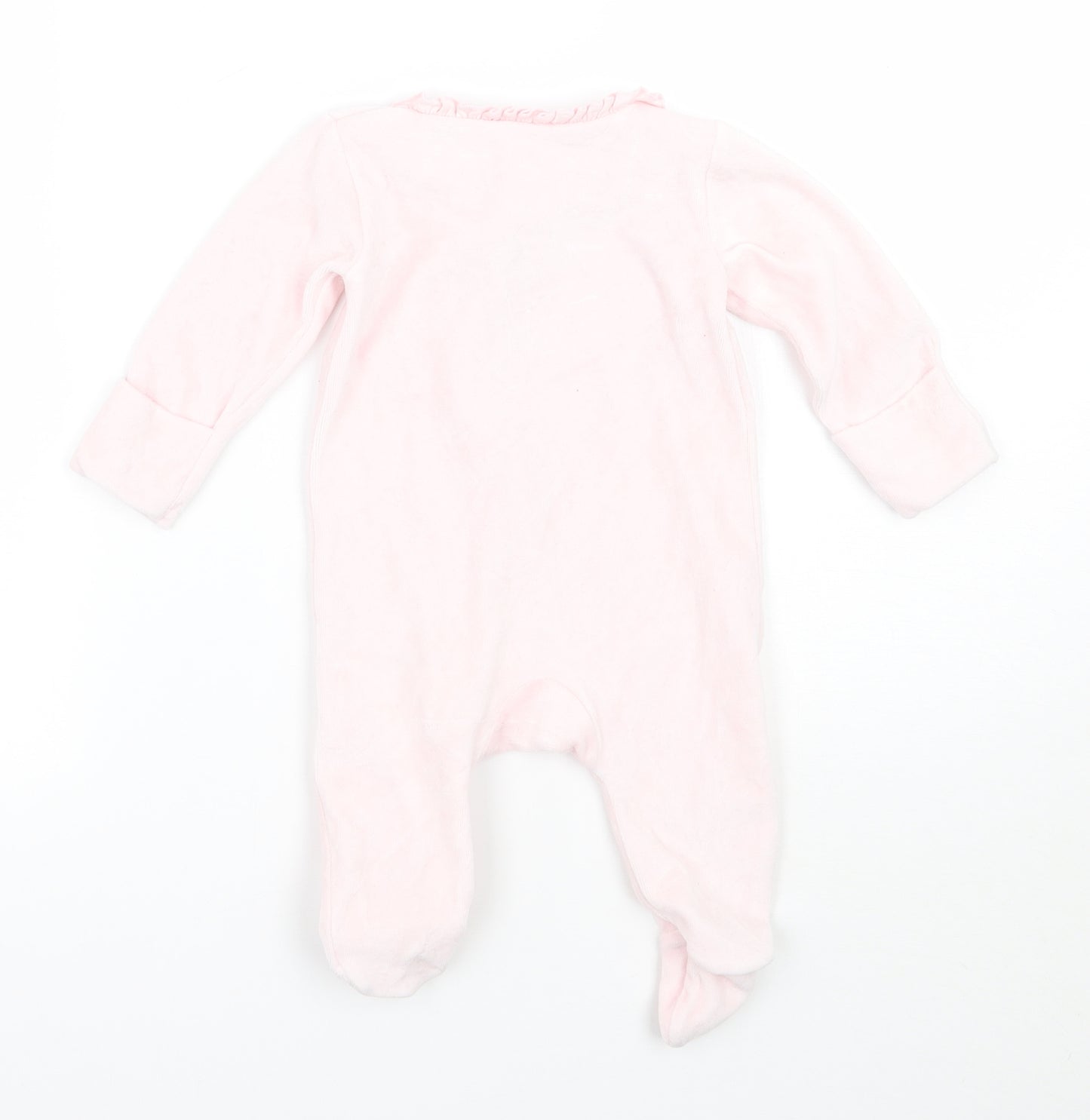 Little Nutmeg Girls Pink Floral  Babygrow One-Piece Size 3-6 Months