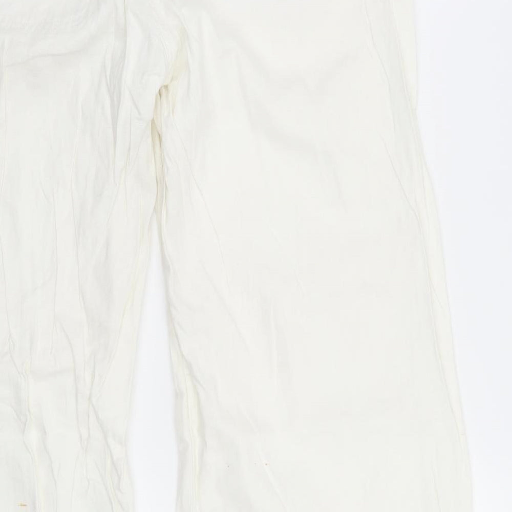 NEXT Womens White   Trousers  Size 14 L30 in