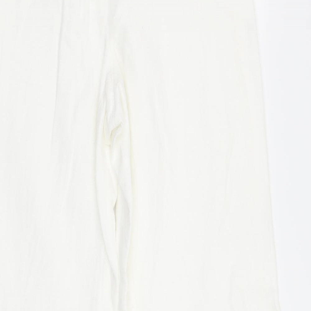 NEXT Womens White   Trousers  Size 6 L29.5 in