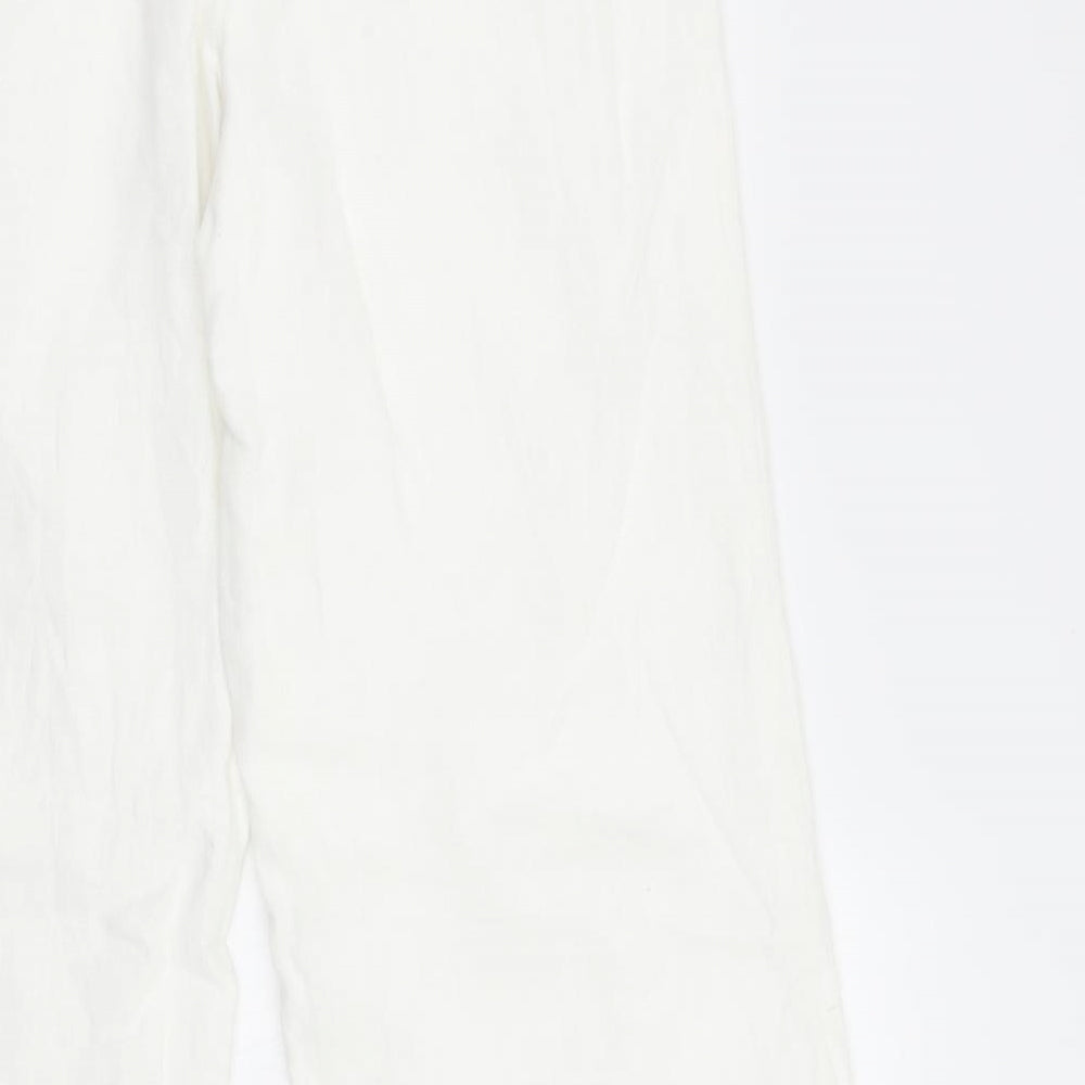 NEXT Womens White   Trousers  Size 6 L29.5 in