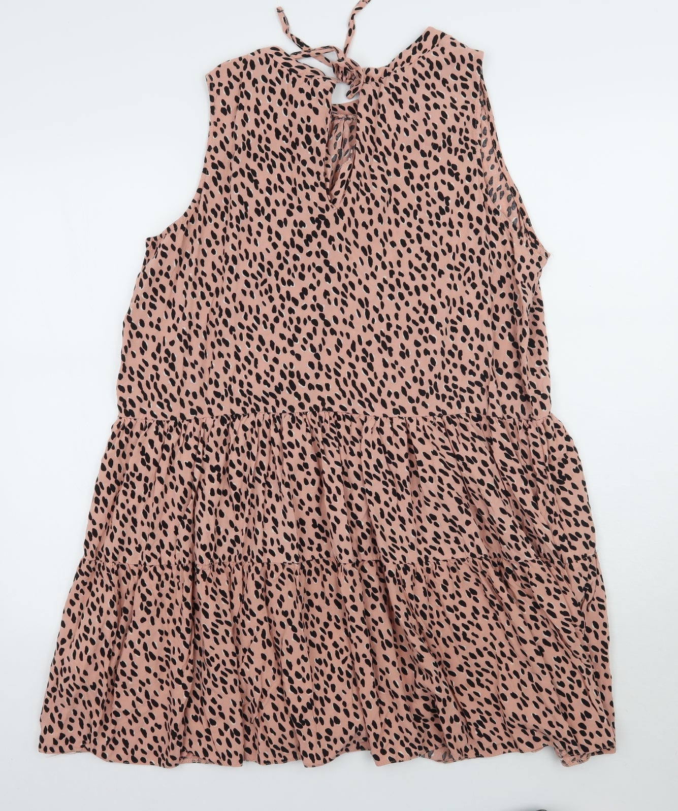 Newlook Womens Pink Animal Print  A-Line  Size 18