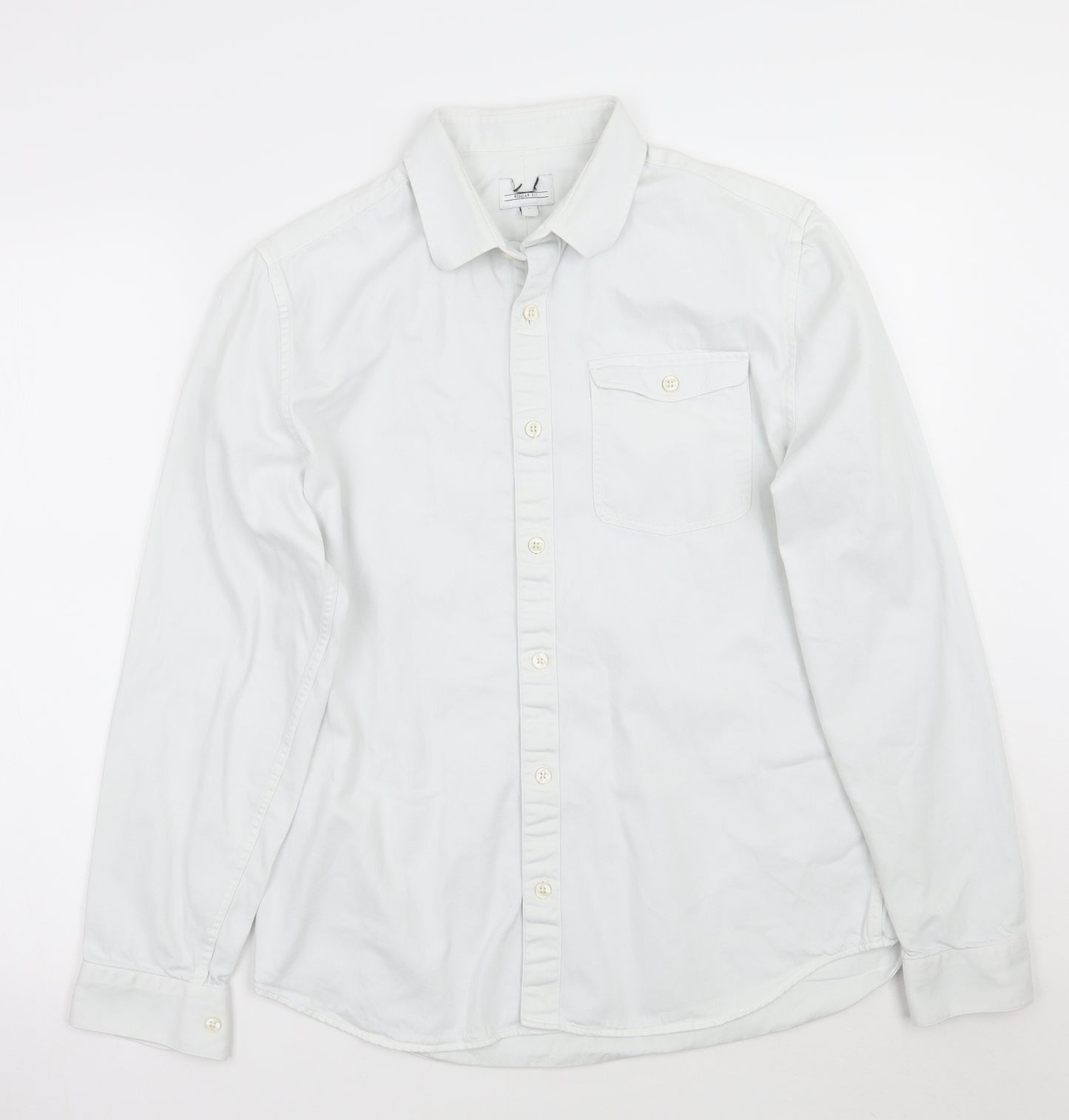 NEXT Mens White    Button-Up Size M