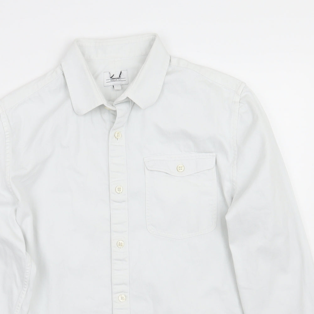 NEXT Mens White    Button-Up Size M