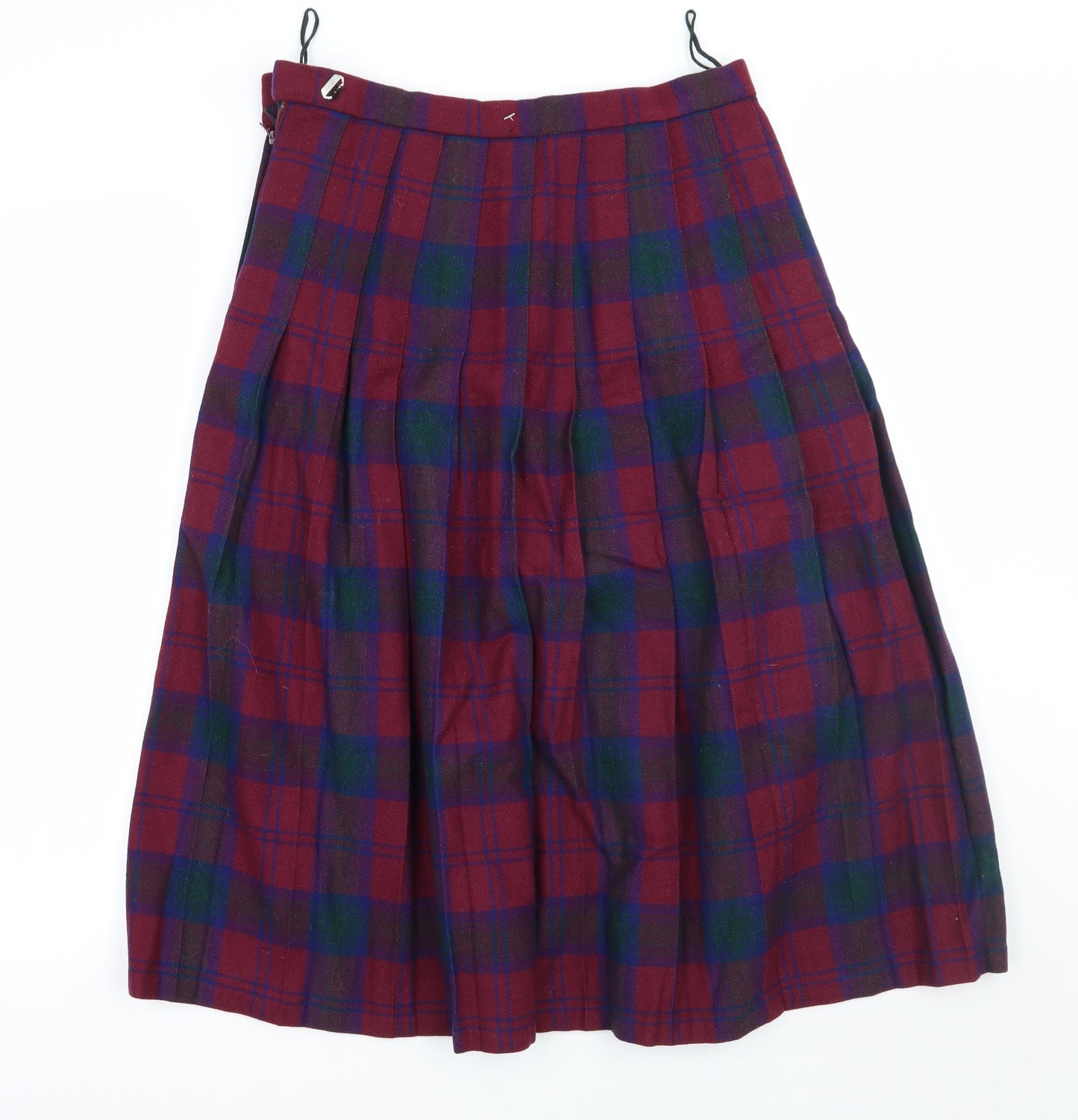 Murray Brothers Womens Red Check  A-Line Skirt Size 16