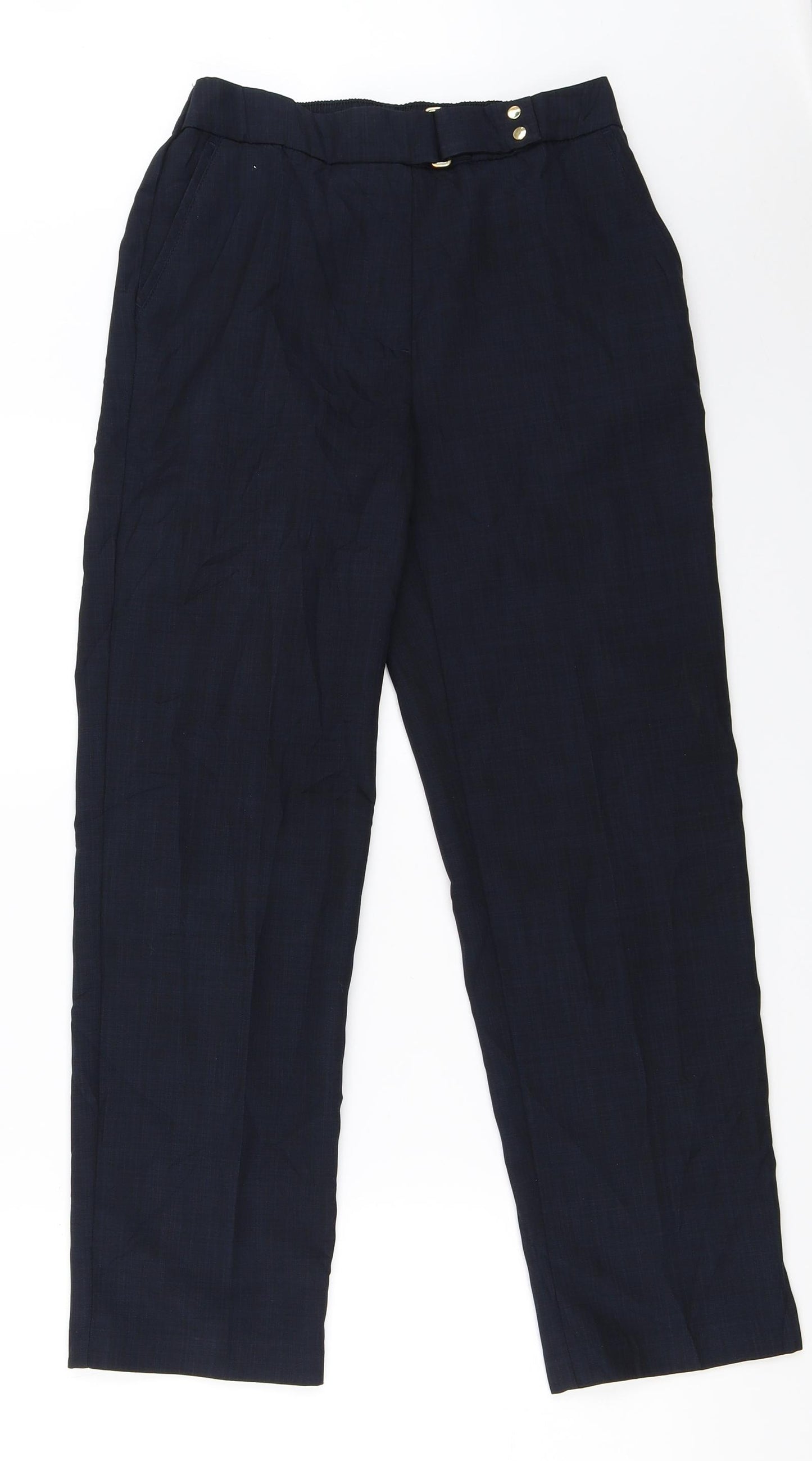 Marks and Spencer Womens Blue   Trousers  Size 8 L26.5 in