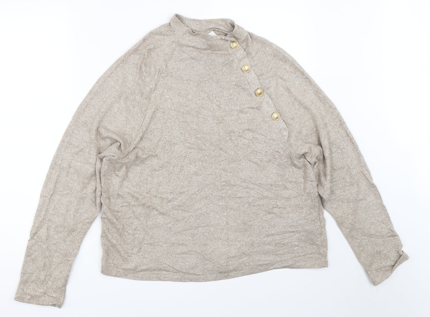 H&M Womens Beige   Pullover Jumper Size S