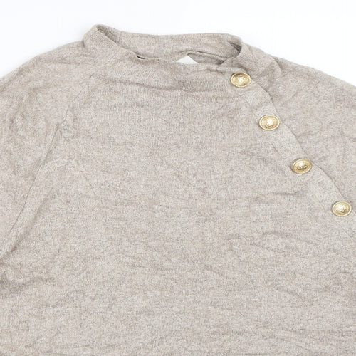 H&M Womens Beige   Pullover Jumper Size S