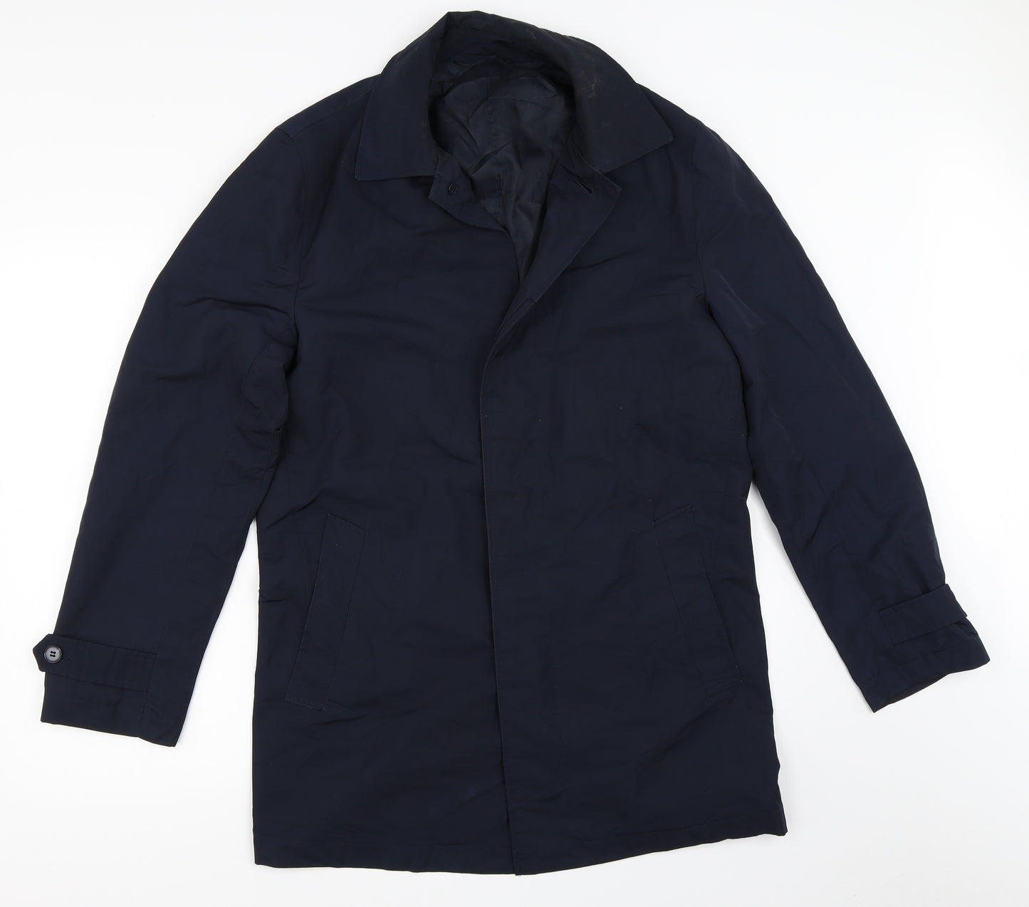 Marks and Spencer Womens Blue   Overcoat Coat Size S