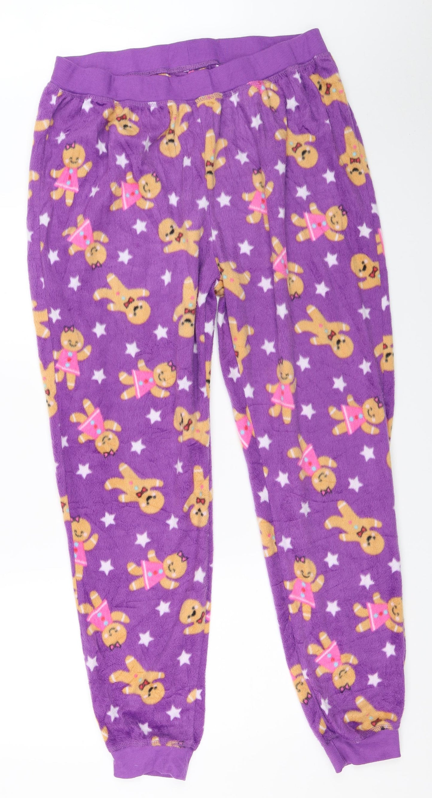 Studio Womens Purple Solid  Top Pyjama Pants Size 20  - Gingerbread Man