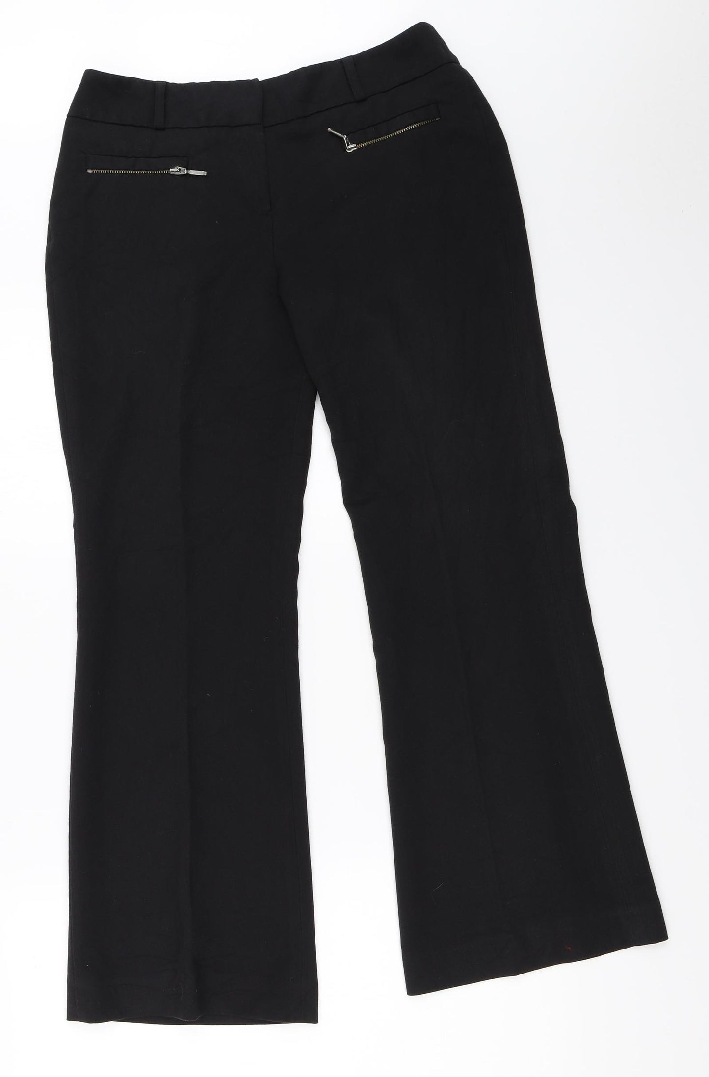 Wallis Womens Black   Trousers  Size 10 L27 in