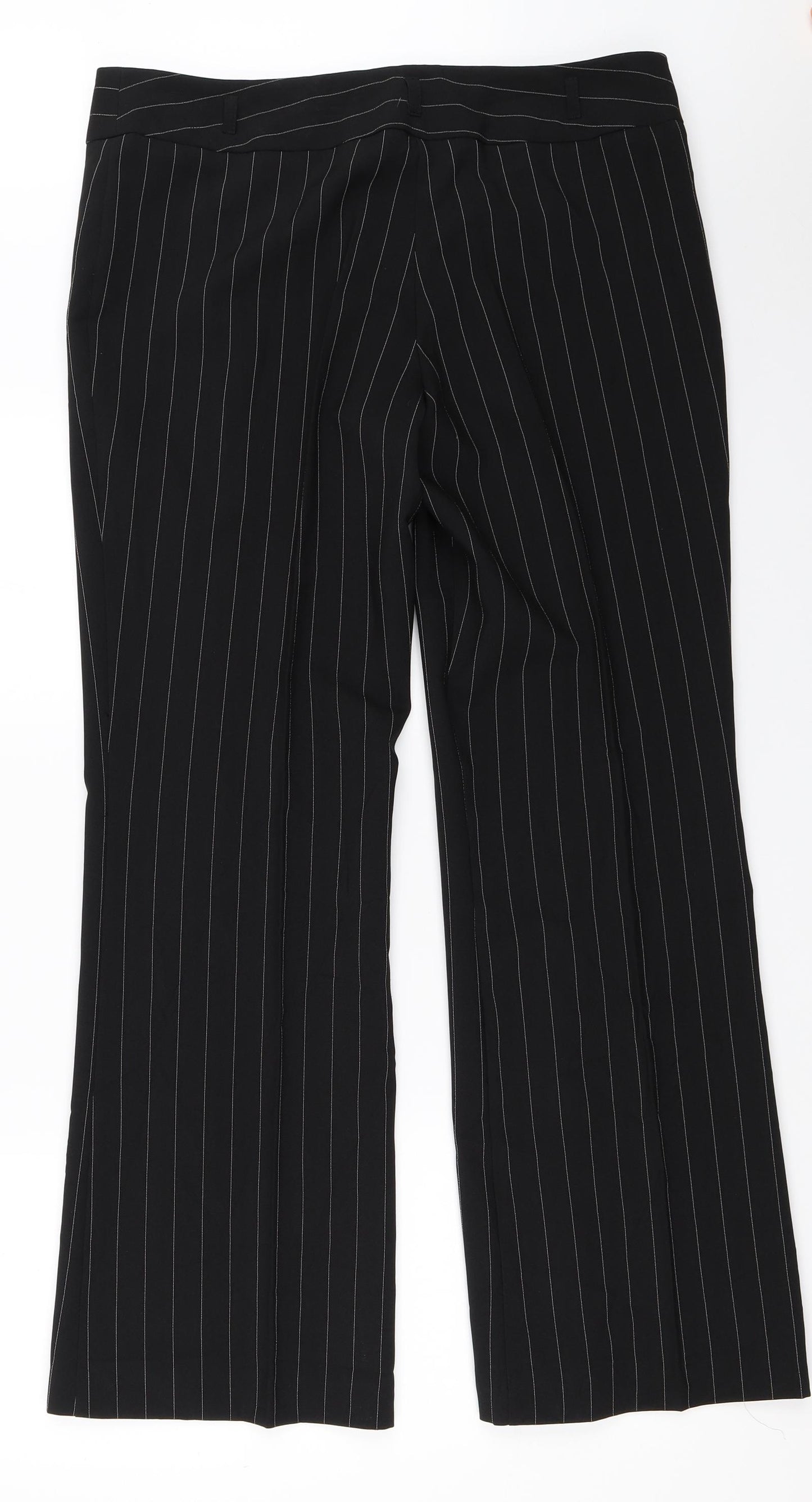 AMARANTO Womens Black   Trousers  Size 14 L30.5 in