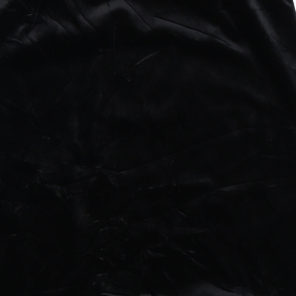 Anna Morelle Womens Black  Velour Straight & Pencil Skirt Size 16