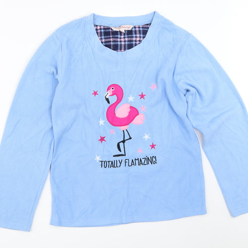 Forever Dreaming Womens Blue Solid  Top Pyjama Top Size S