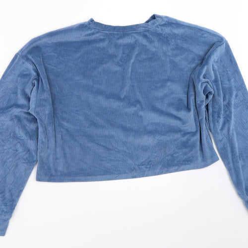 SheIn Womens Blue   Pullover Sweatshirt Size S