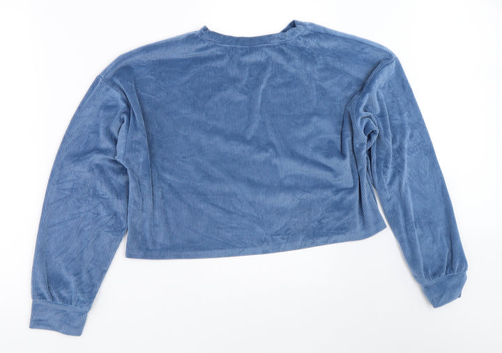 SheIn Womens Blue   Pullover Sweatshirt Size S