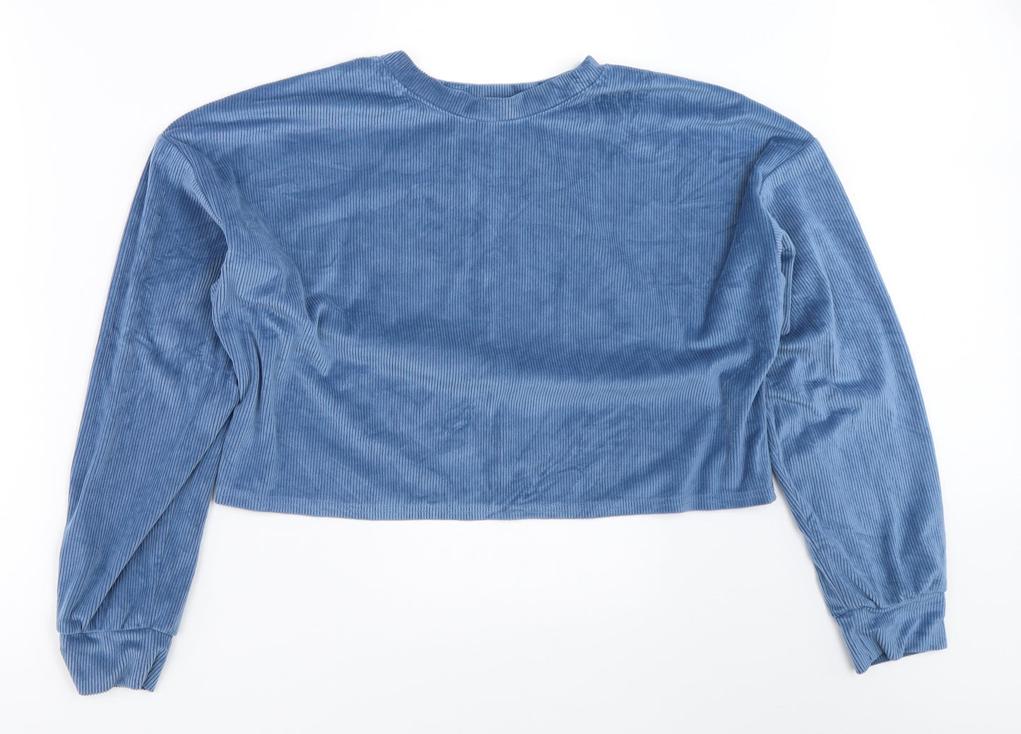 SheIn Womens Blue   Pullover Sweatshirt Size S